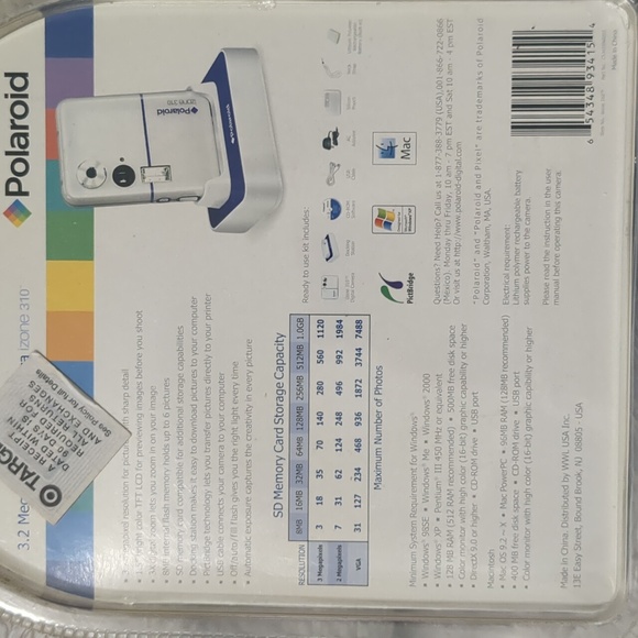 🆕 Polaroid IZONE 310 Digital Camera & Docking Station - Picture 5 of 7